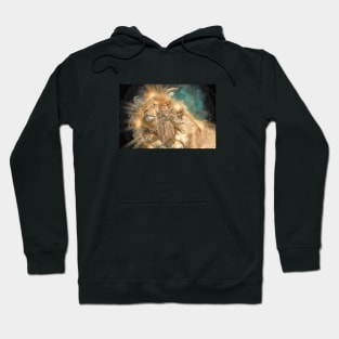 Lion Animal Wildlife Jungle Nature Safari Adventure Discovery Africa Digital Painting Hoodie